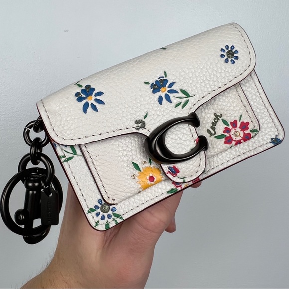 Coach Handbags - Coach RARE Tabby Floral Mini Keychain Bag